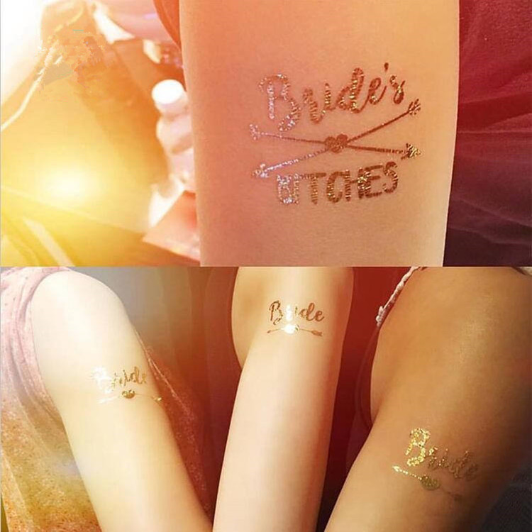 Team Bride Water Transfer Temporary Tattoo Stickers