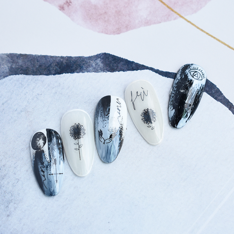 Adhesive Pegasus Meteor Butterfly Nail Stickers