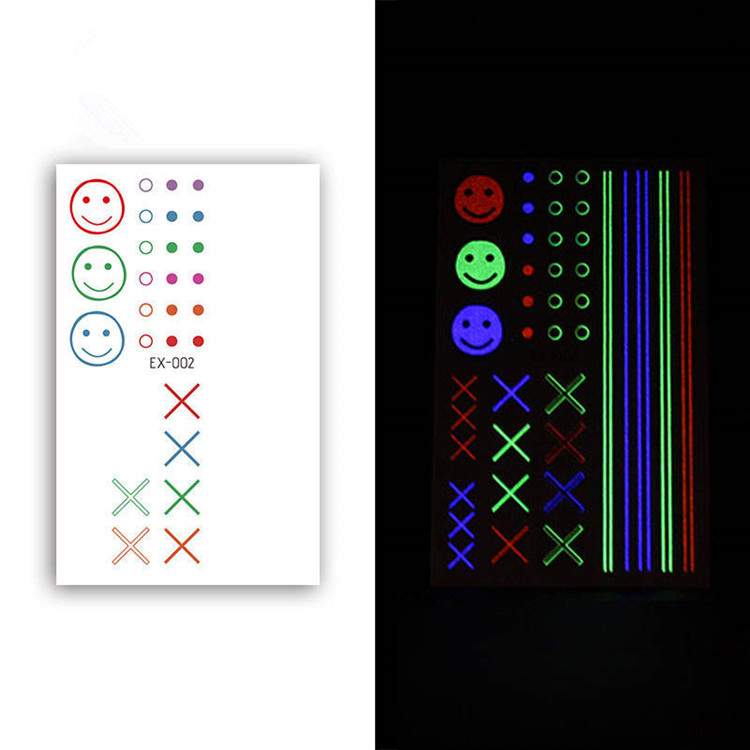 Uv glitter tattoos