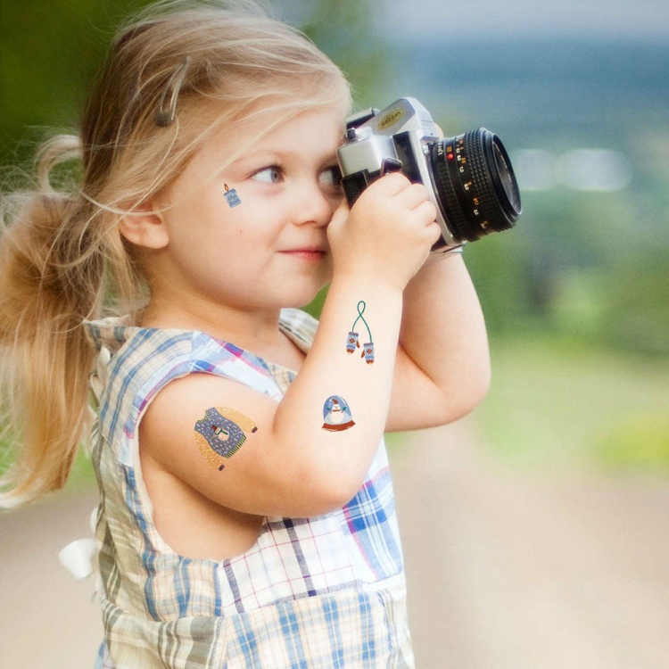 Children Birthday Gift Christmas Glitter Tattoo Sticker