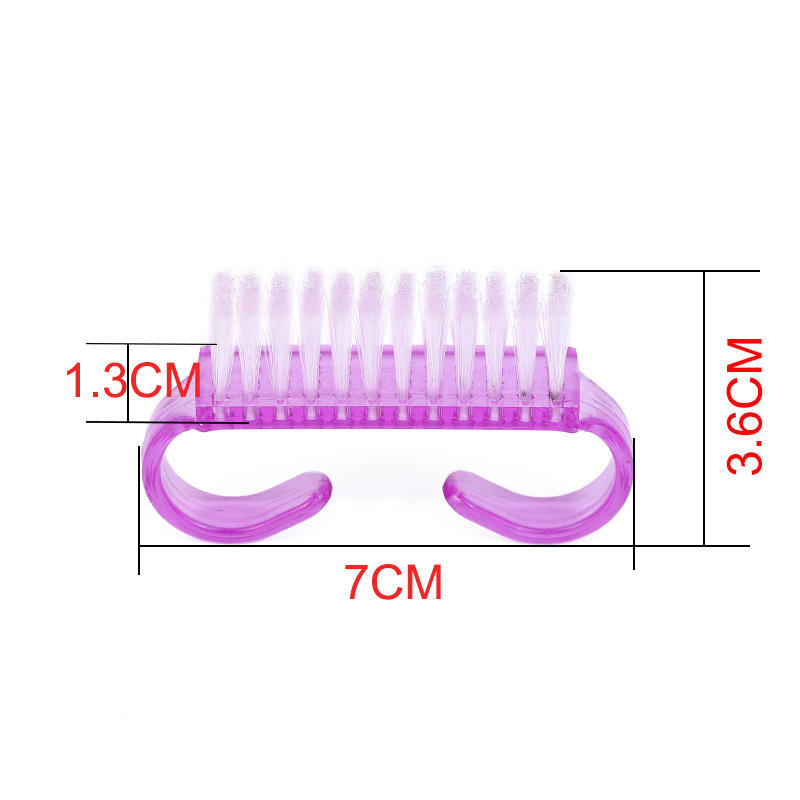 Horns Handle Black Red Pink Nail Dust Brushes