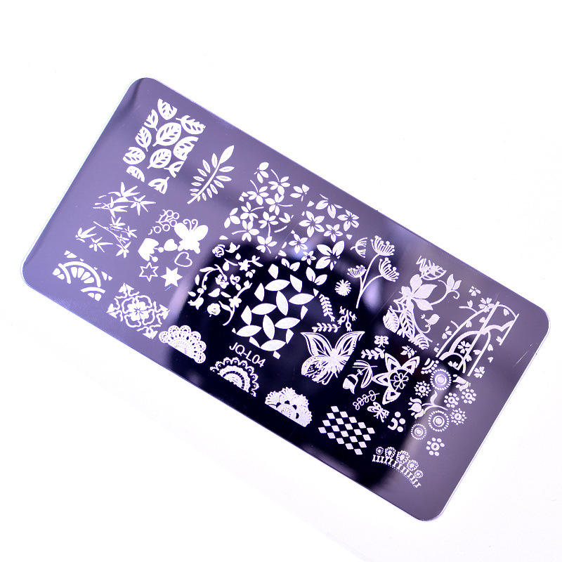 Stainless Steel Flower Furniture Sea Animal Nail Art Stamping Plate