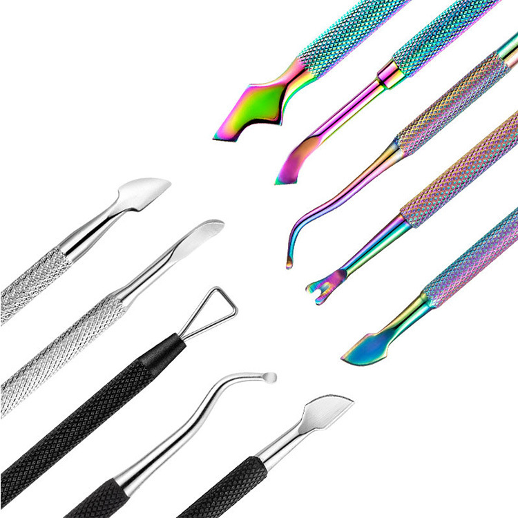 OEM/Wholesale Rainbow Stainless Steel Mesa de  Manicure Set