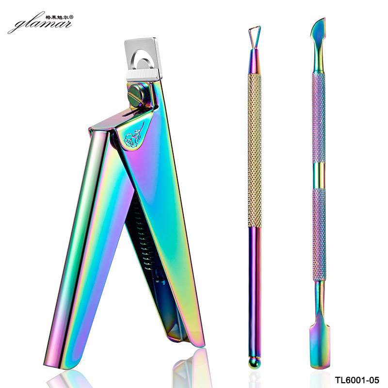 OEM/Wholesale Rainbow Stainless Steel Manicure & Pedicure Set