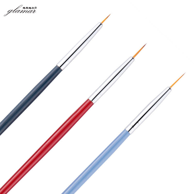 Synthetic Fiber Drawing Paint Polish Nylon Nail Art Brush Set