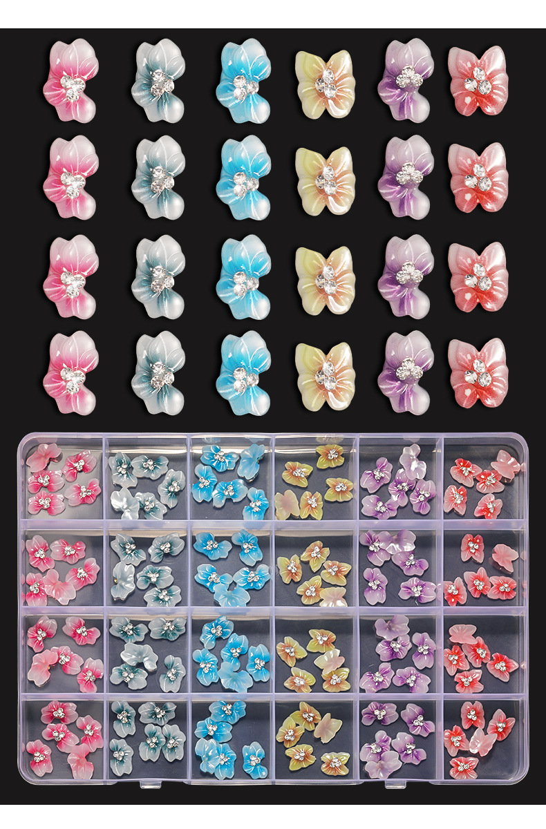 Wholesale Caws Luxury Designer Flat Back Rhinstone Diamond Charms