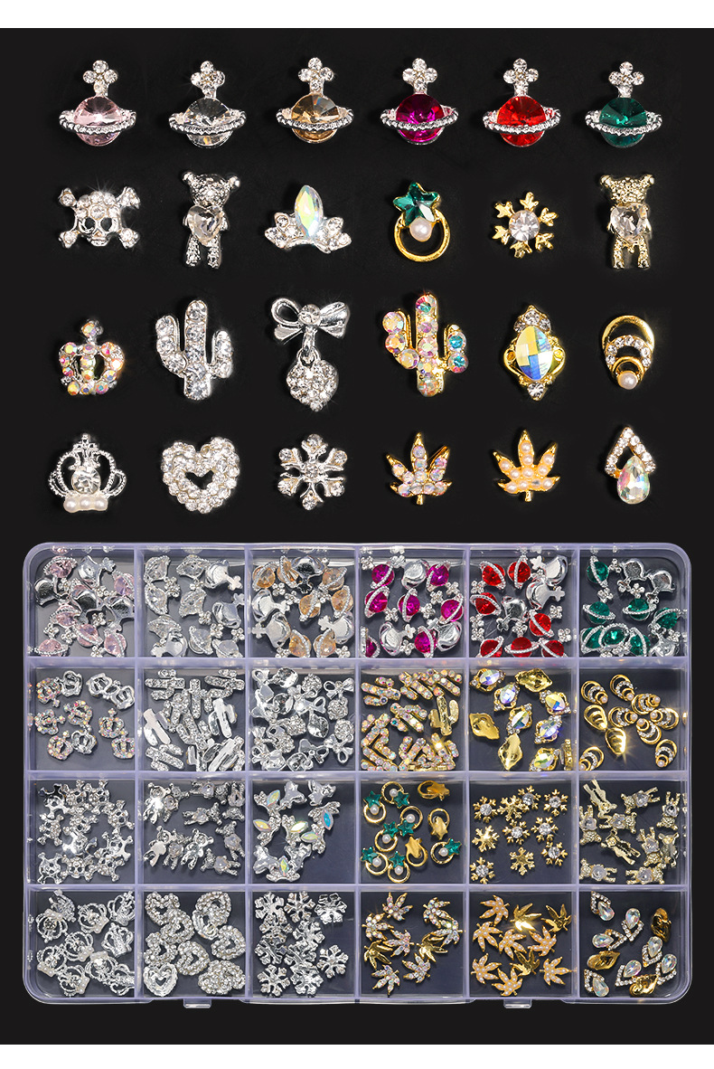 Wholesale Caws Luxury Designer Flat Back Rhinstone Diamond Charms