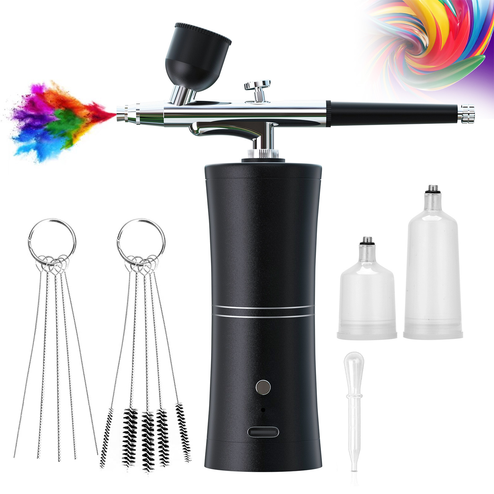 Metal Alloy Electric Battery Inside Nail Art Painting Airbrushes