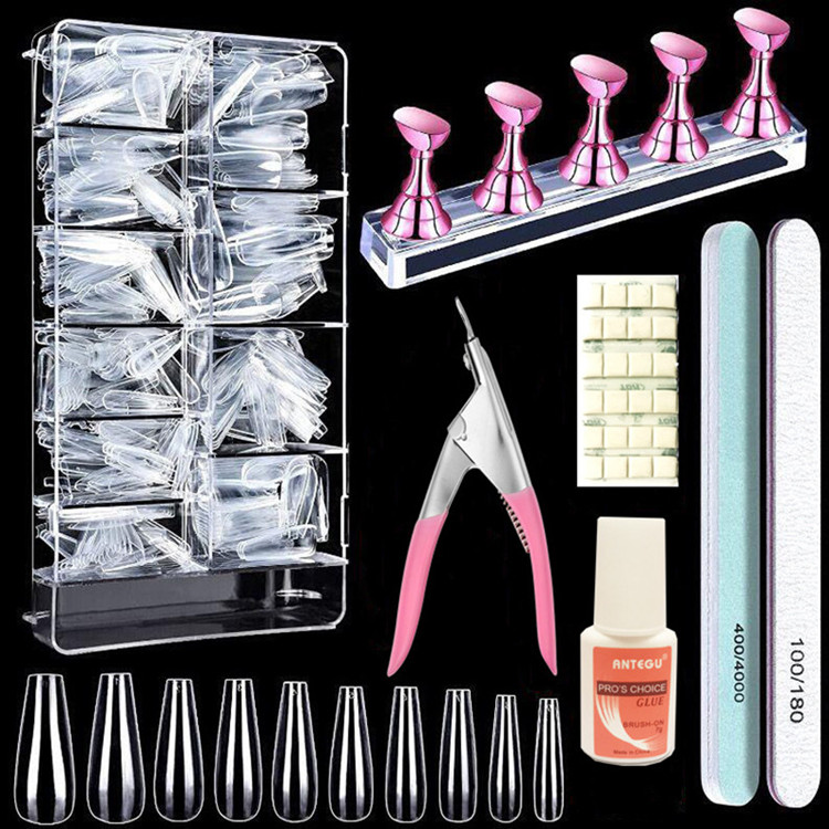 Wholesale Top Quality Hot Selling Soft Gel Nail Extension Tips Kit