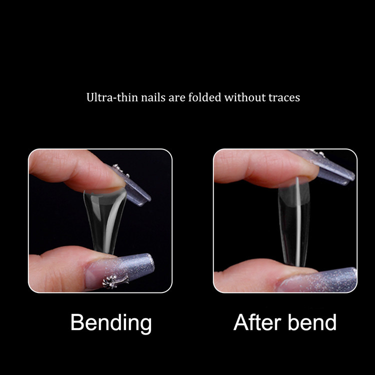 Full Cover DIY False Stiletto Soft Gel Nail Extension Tips