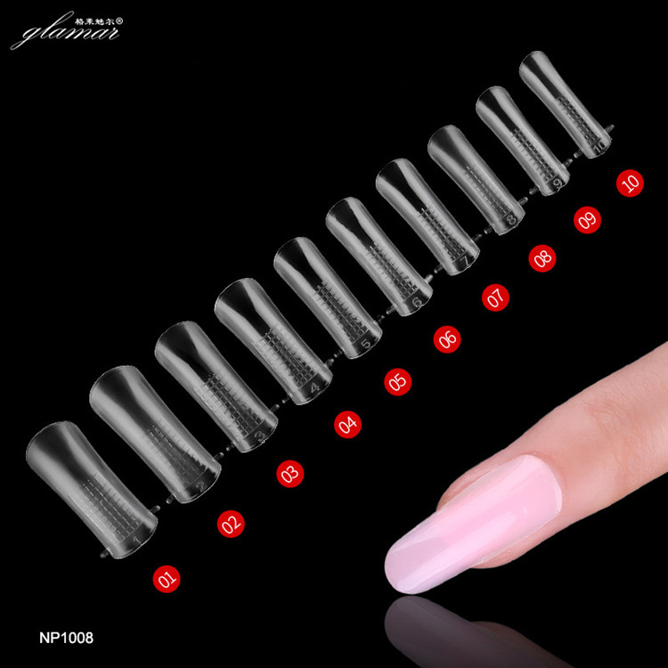 Transparent Artificial Extension Handmade False Half Cover Nails Gel Model