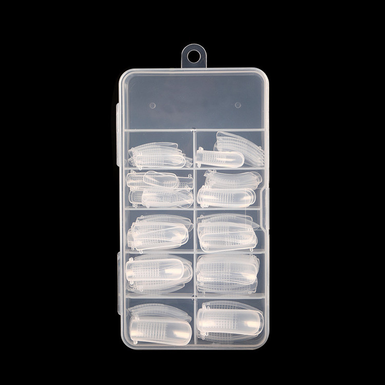 Transparent Artificial Extension Handmade False Half Cover Nails Gel Model