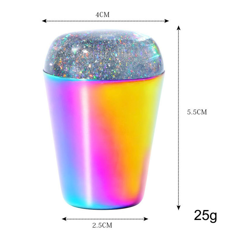 Hollowed Rainbow Laser Aura French Nail Art Stamper