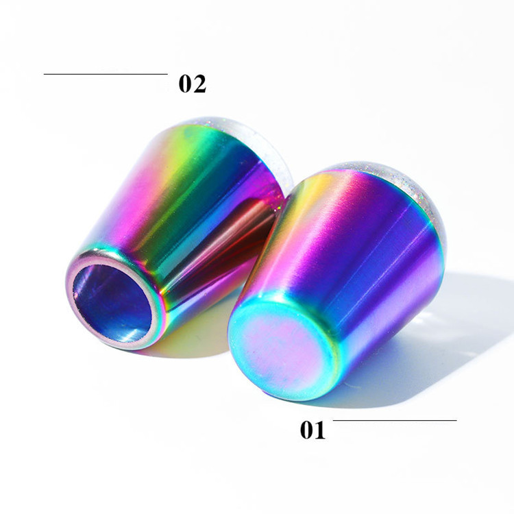 Hollowed Rainbow Laser Aura French Nail Art Stamper