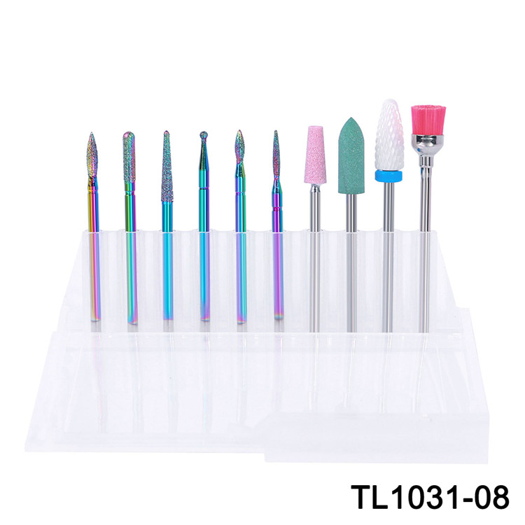 Electric Manicure Diamond Tungsten Steel Nail Drill Bits Kits