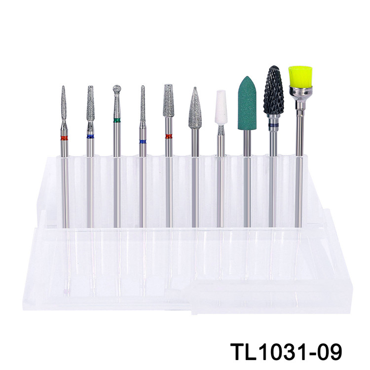 Electric Manicure Diamond Tungsten Steel Nail Drill Bits Kits
