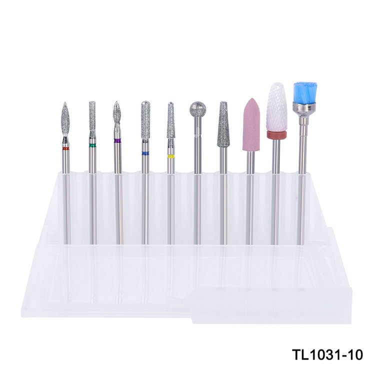Electric Manicure Diamond Tungsten Steel Nail Drill Bits Kits