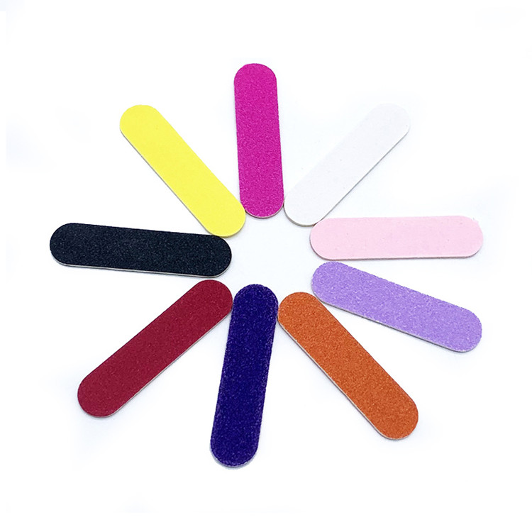 Disposable Double Side Black Purple Pink Custom Size Mini Nail File