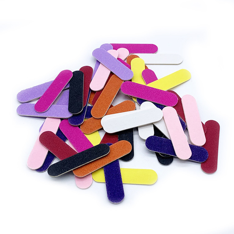 Disposable Double Side Black Purple Pink Custom Size Mini Nail File
