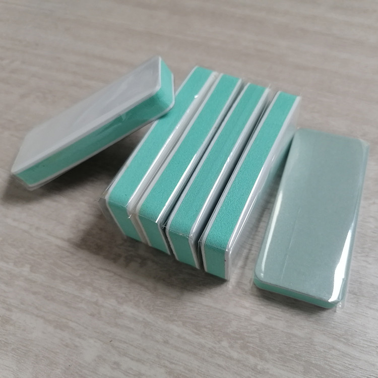 Duel Side 600/3000 Grit White Green Rectangle Buffing Block Sponge Nail Buffer