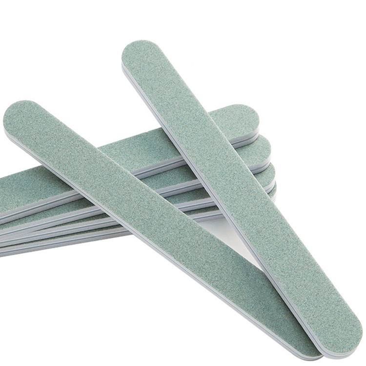 Green White Metal Jewelry Dual Side Nail Buffing Nail File