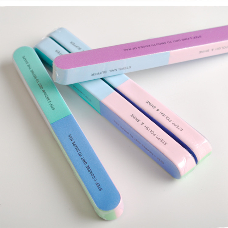 7 function Polishing Smooth Shining 4 side Rectangle Nail File and Buffer