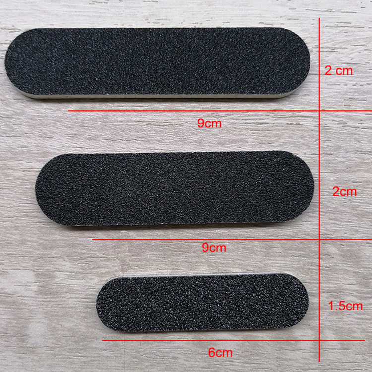 Black Double Side Round Shape 80/100/180 Sanding Bulk Mini Nail File