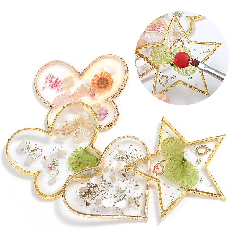 Nail Art Color Mixing Plate Crystal Glue Color Toning Plate Rinse to Wash Brushes