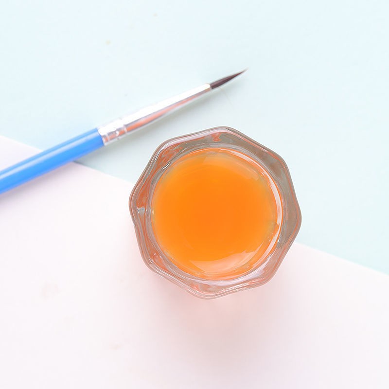 Small Clear Octagonal Crystal Glass Jar Making Acrylic Liquid Powder Mixing Cup