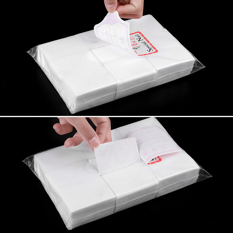 Blue Pink White Cotton Pads Nail Wipe Nail Gel Polish Remover Pads