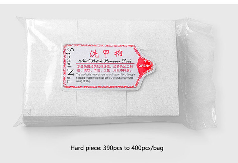 Blue Pink White Cotton Pads Nail Wipe Nail Gel Polish Remover Pads