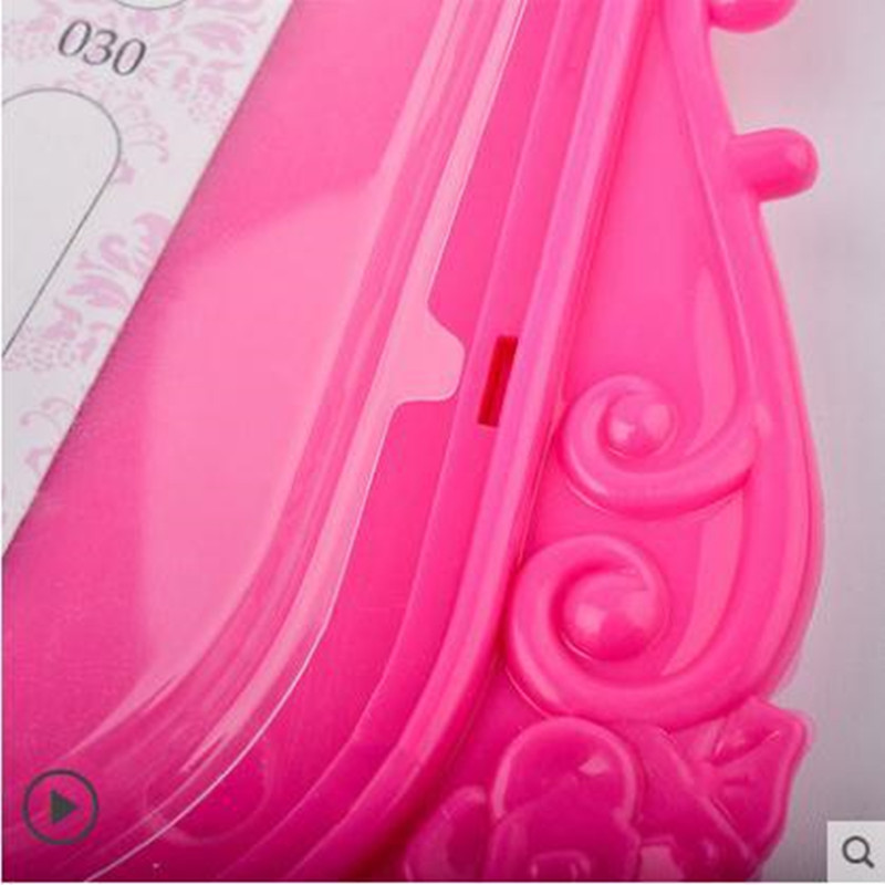 48 Colors Pink White Rose Small Plastic Nail Art Polish Tip Color Chart Display Stand