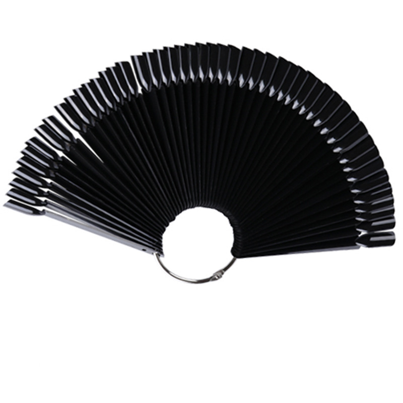 3 Colors 50 ABS Nail Tips Display Nail Gel Polish Practice Swatch Color Chart