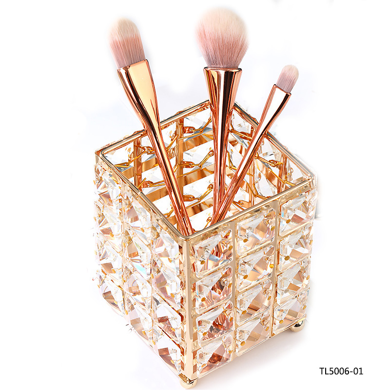 Cosmetic Make up Brushes Storage Case Pink Makeup Brush Holder Cup