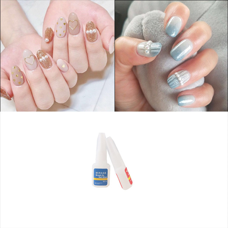  Harmless Round Bottle 10g Artificial Strong Press on Nail Glue