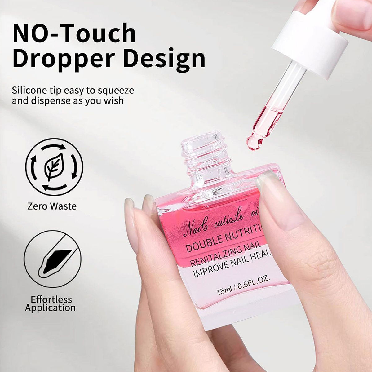 15ML Floral Fruity Double Layered Finger Edge Anti Backstabbing Nail Art Cuticle Oil