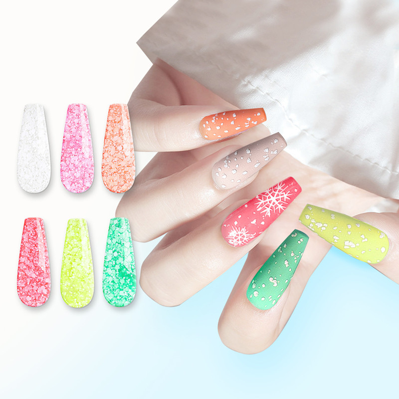 Wholesale Glitter Sequin Soak Off Snowflake Nail Gel Polish